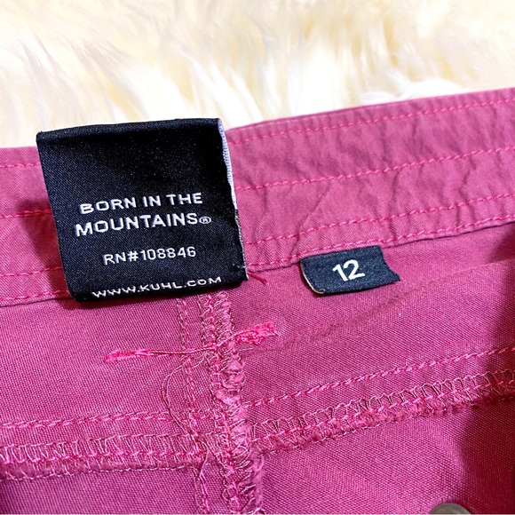 Kuhl Free Range Shorts 6 1/2" in Burgundy - Picture 5 of 10